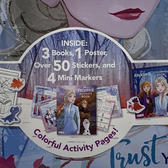 Disney Frozen II Colorful Activity Tin Boxed Set with Imagine Ink Coloring Book - Picture 6 of 8